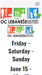 Mobile Screenshot of oclebanesefestival.com
